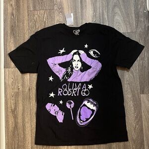 Olivia Rodrigo Black and Purple Graphic Tee